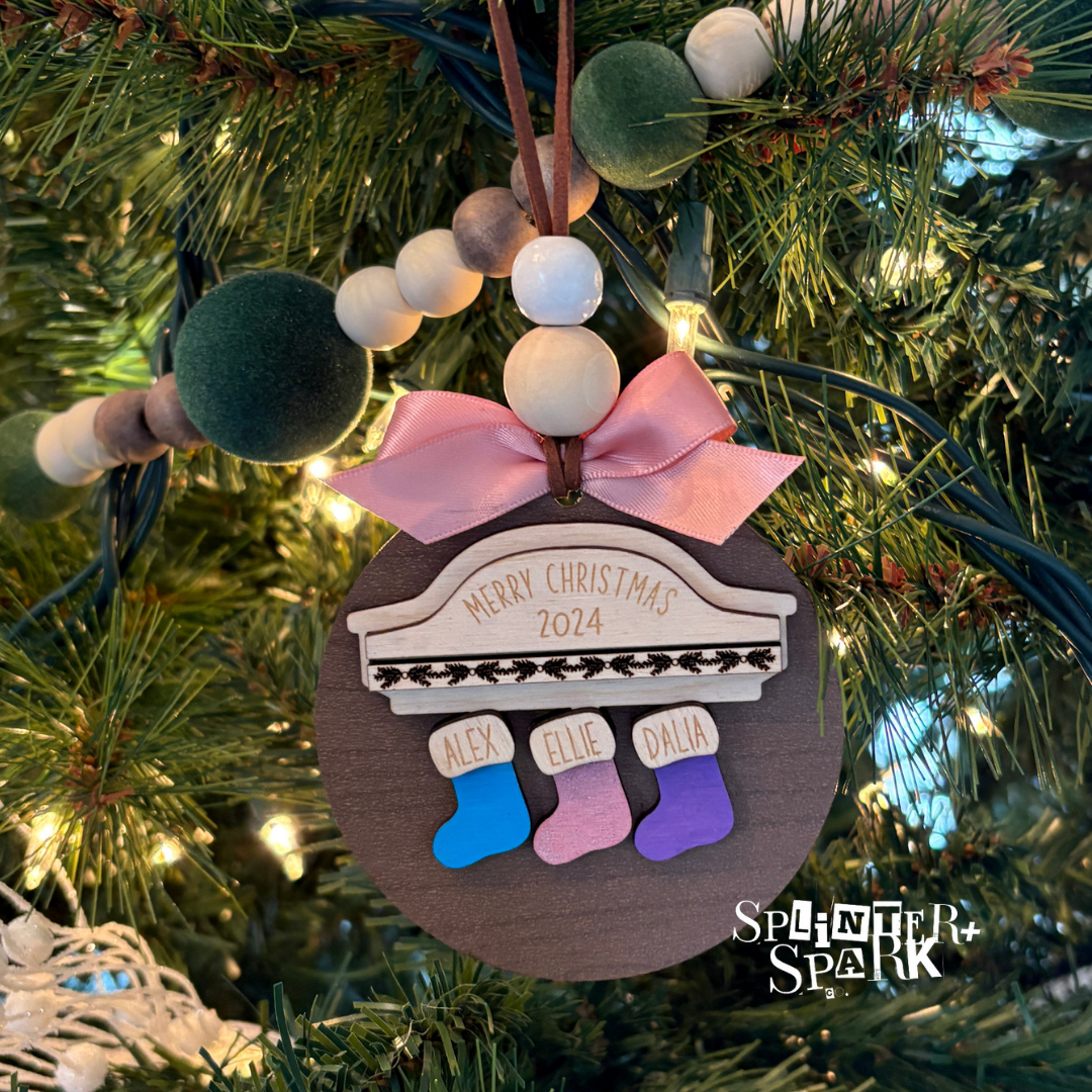 Personalized Family Stockings - Tree Ornament