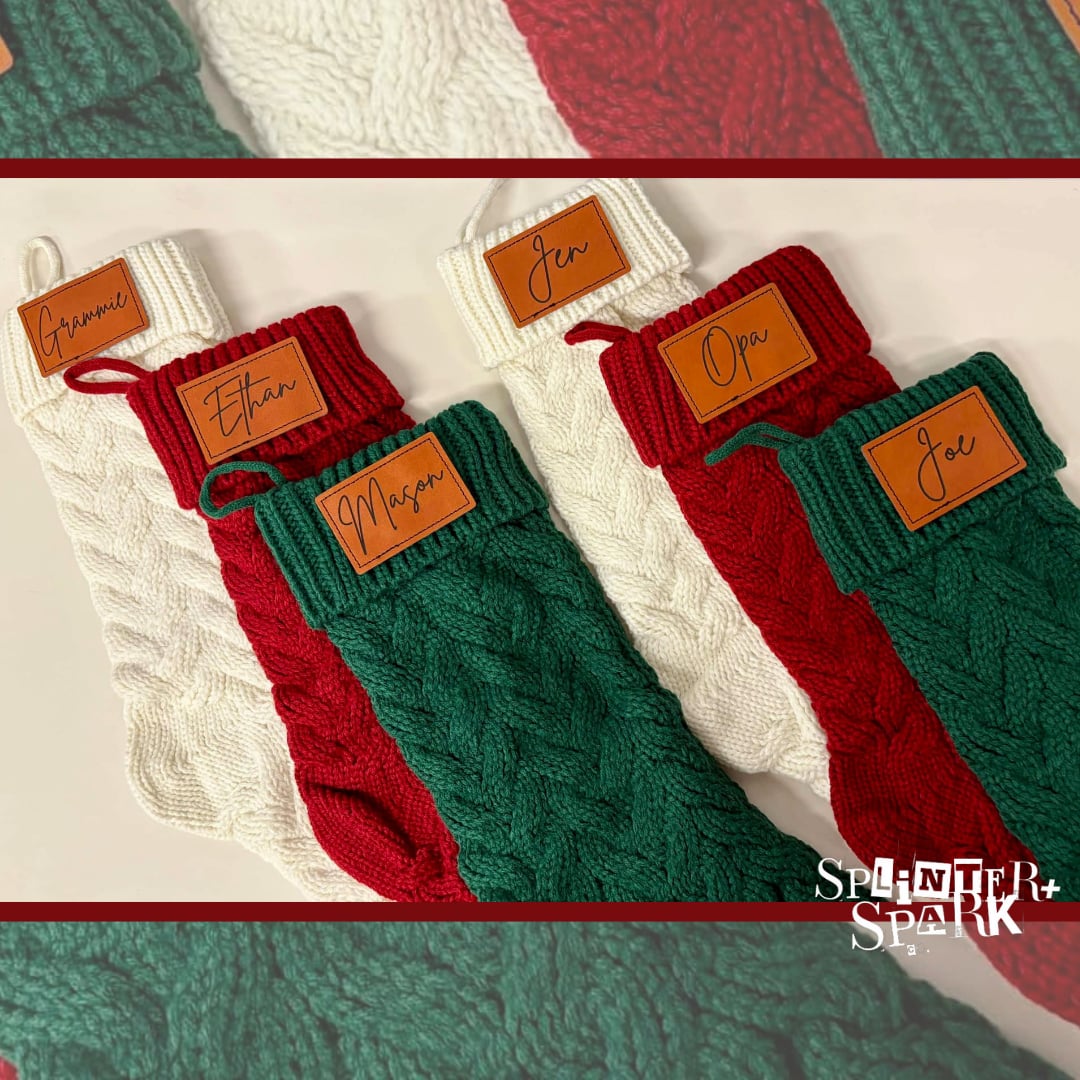 Personalized Knitted Christmas Stocking