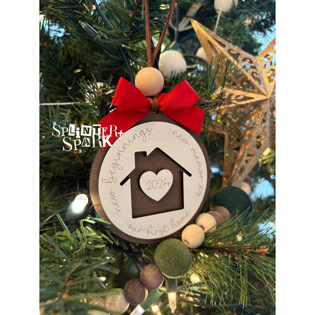 New Beginnings - Personalized First Home Ornament