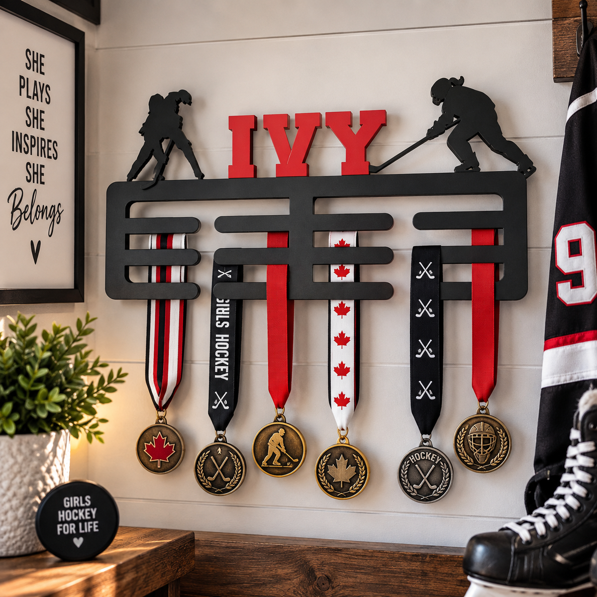 Personalized Metal Display Sign - Any Sport or Hobby