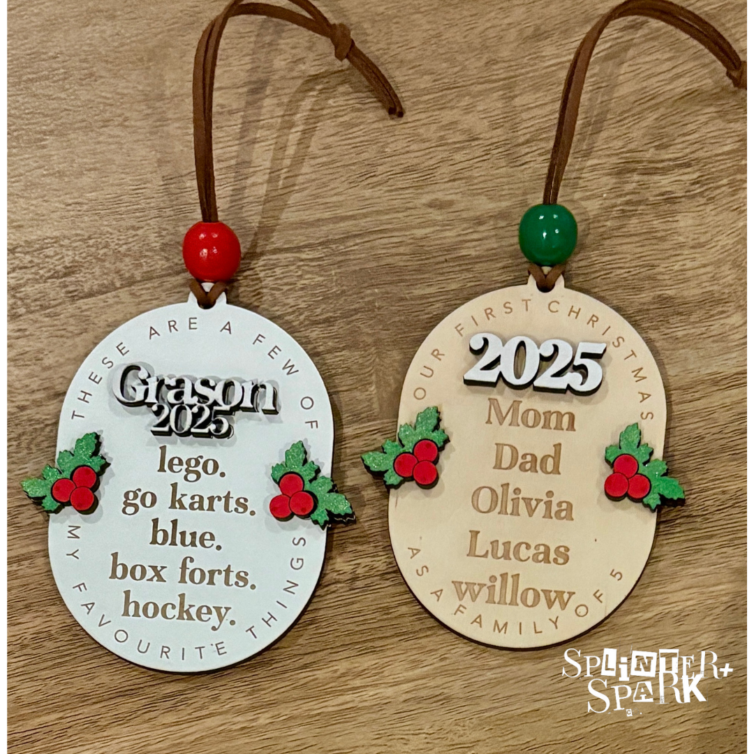 Our First Christmas - Personalized Family Ornament