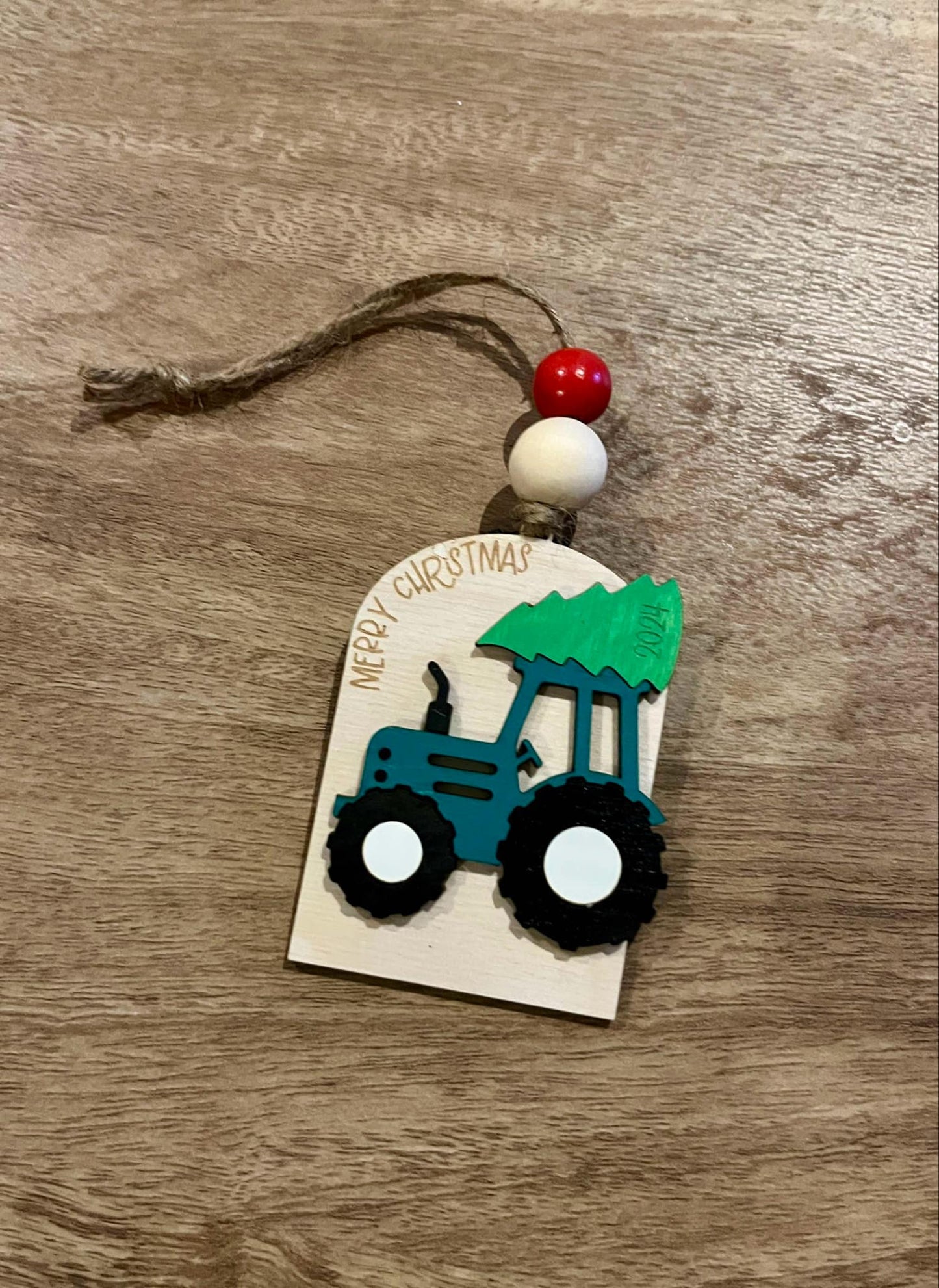 Holiday Haul Tractor - Tree Ornament