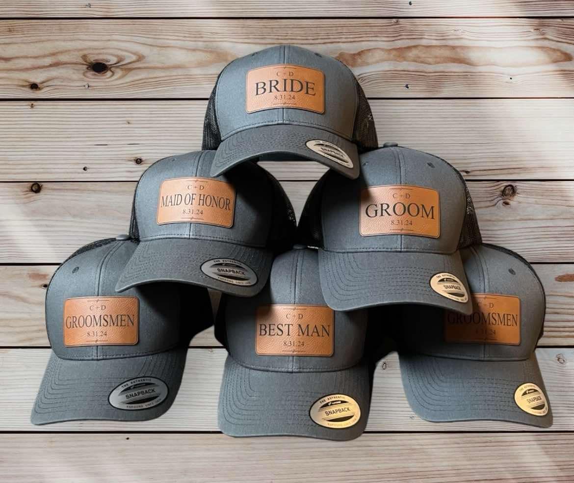 I Do Crew Custom Hats - Wedding Party