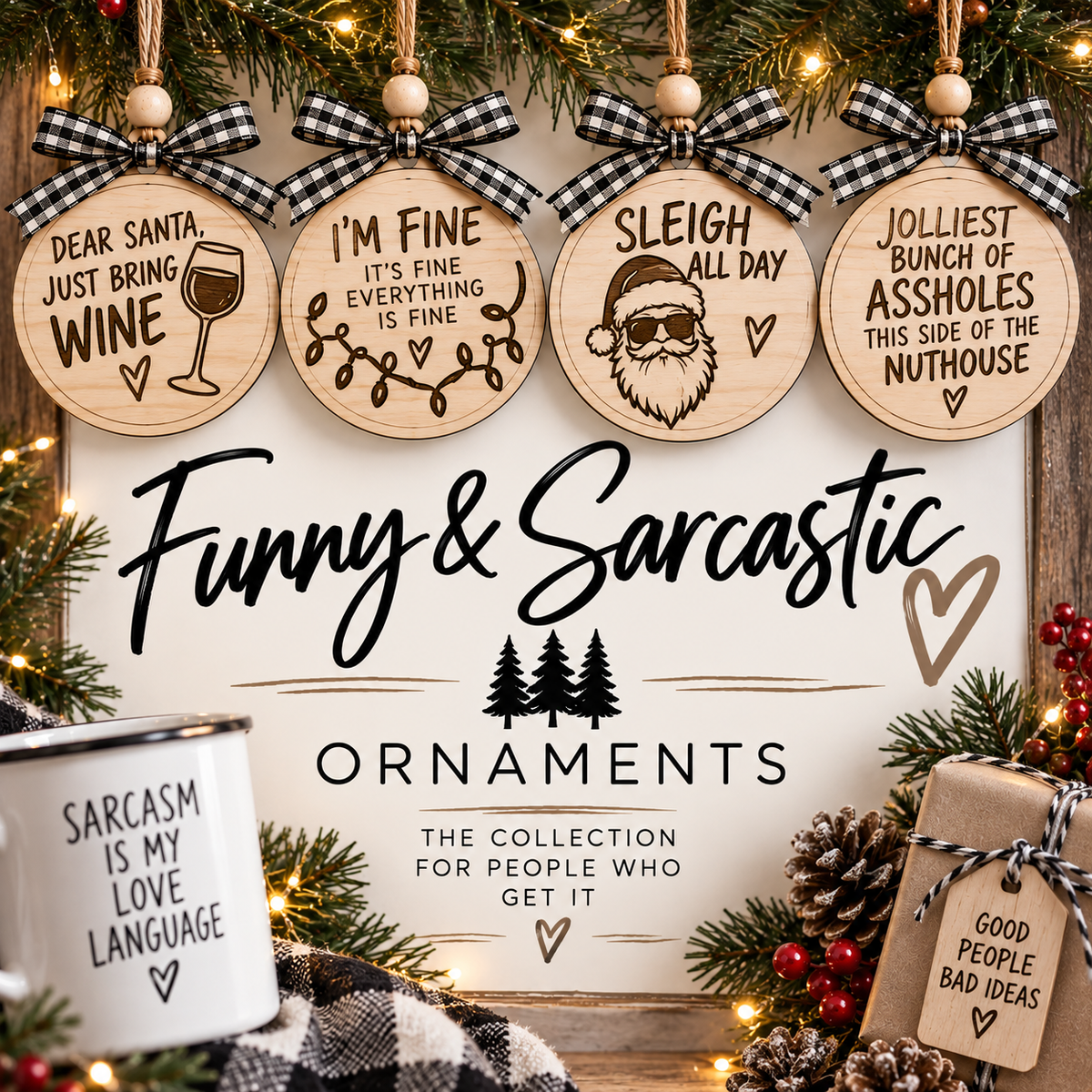 Funny & Sarcastic Ornaments