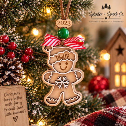Adorable Gingerbread Ornament - Option to Personalize