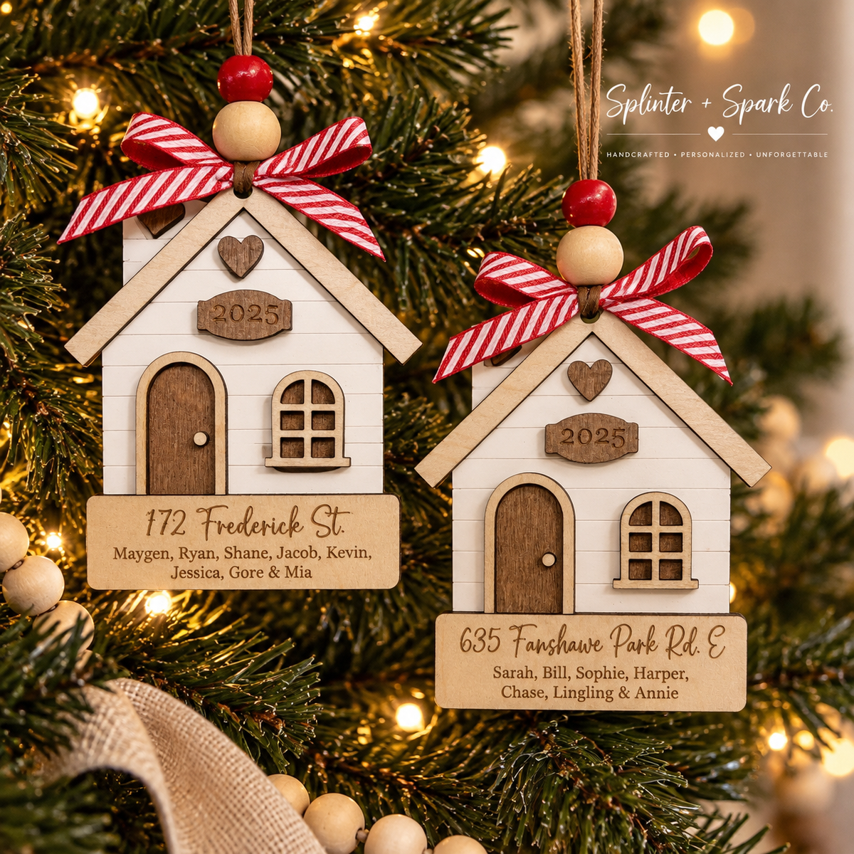 A Very Merry New Address - Personalized New Home Ornament