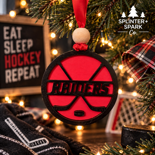 Hockey for the Holidays – Personalized Ornament
