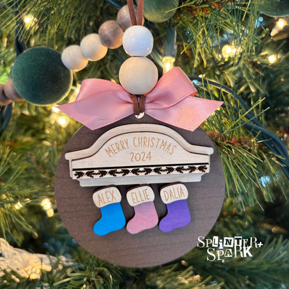 Personalized Family Stockings - Tree Ornament
