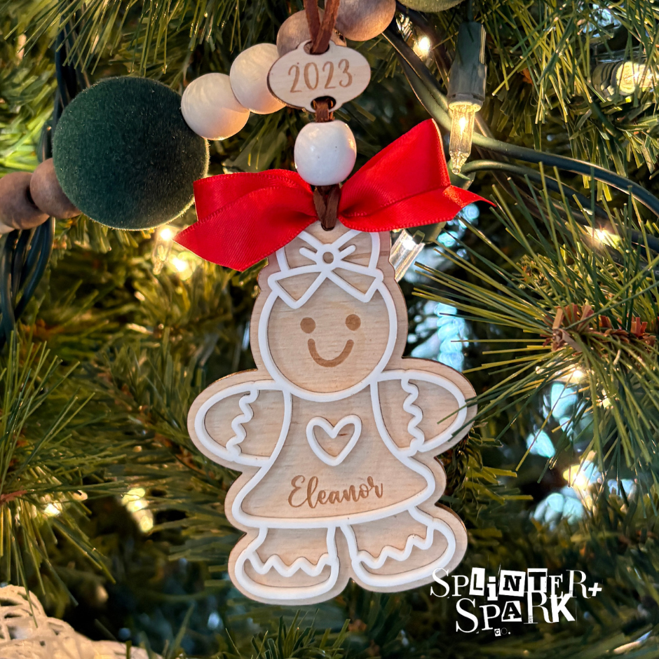 Adorable Gingerbread Ornament - Option to Personalize