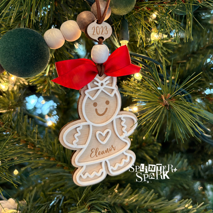 Adorable Gingerbread Ornament - Option to Personalize