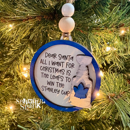 Stanley Cup for the Leafs - Tree Ornament