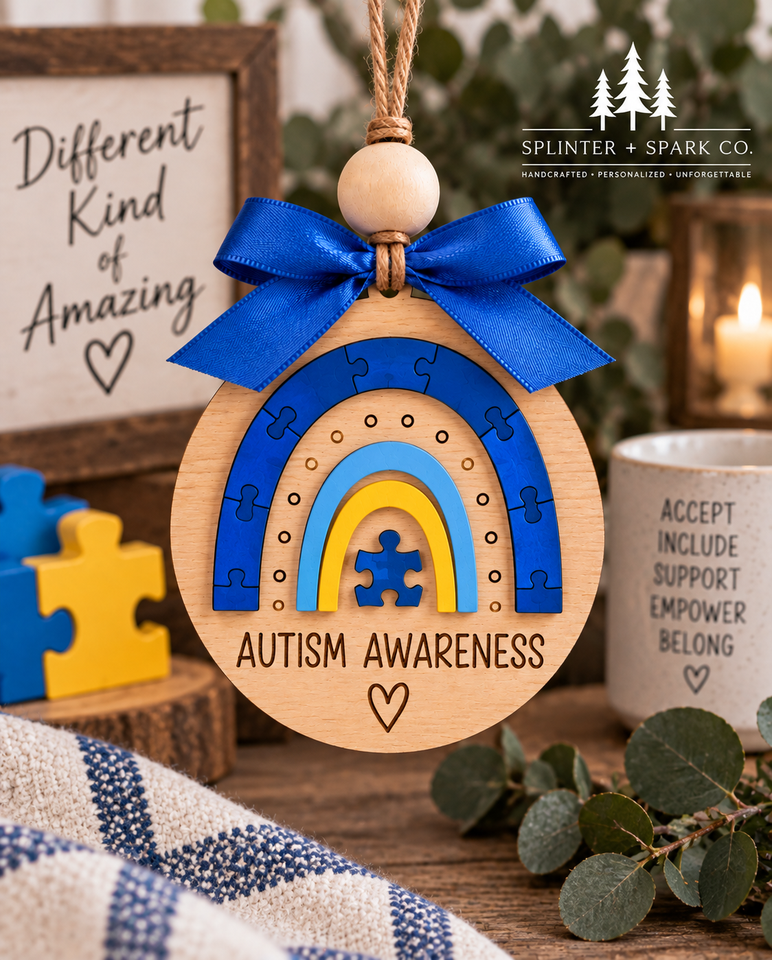 Cause & Courage Awareness Ornament - Personalization Available
