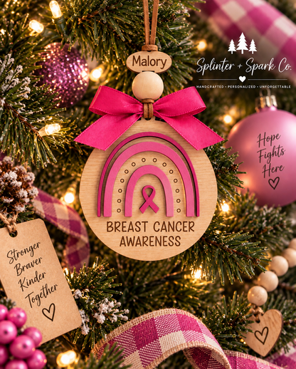 Cause & Courage Awareness Ornament - Personalization Available