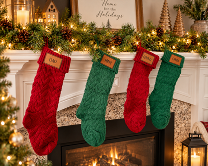 Personalized Knitted Christmas Stocking