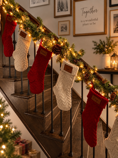 Personalized Knitted Christmas Stocking
