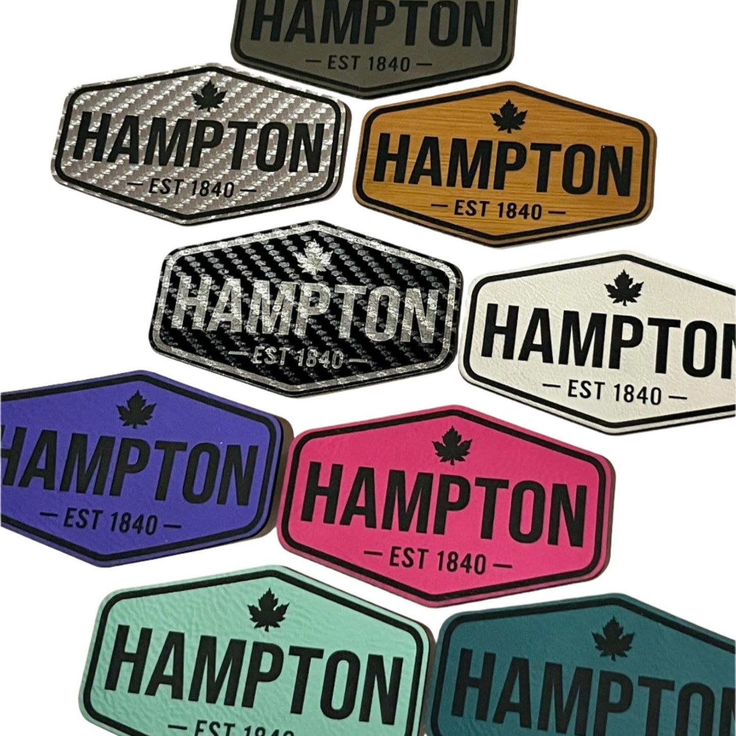 Custom Engraved Leatherette Patch