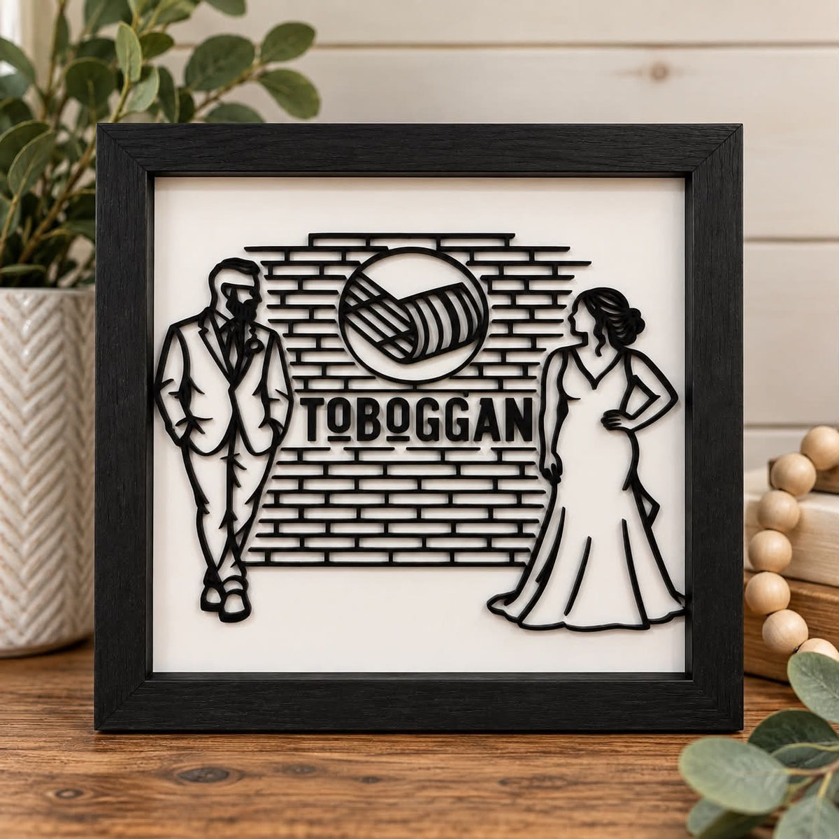 The Line + Timber Portrait - Your favourite photo, turned into custom handcrafted art