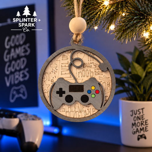 Level Up Gamer - Tree Ornament