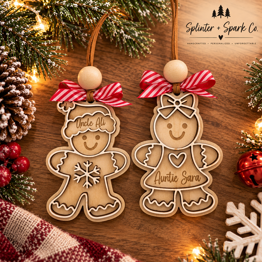 Adorable Gingerbread Ornament - Option to Personalize