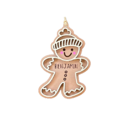 Adorable Gingerbread Ornament - Option to Personalize