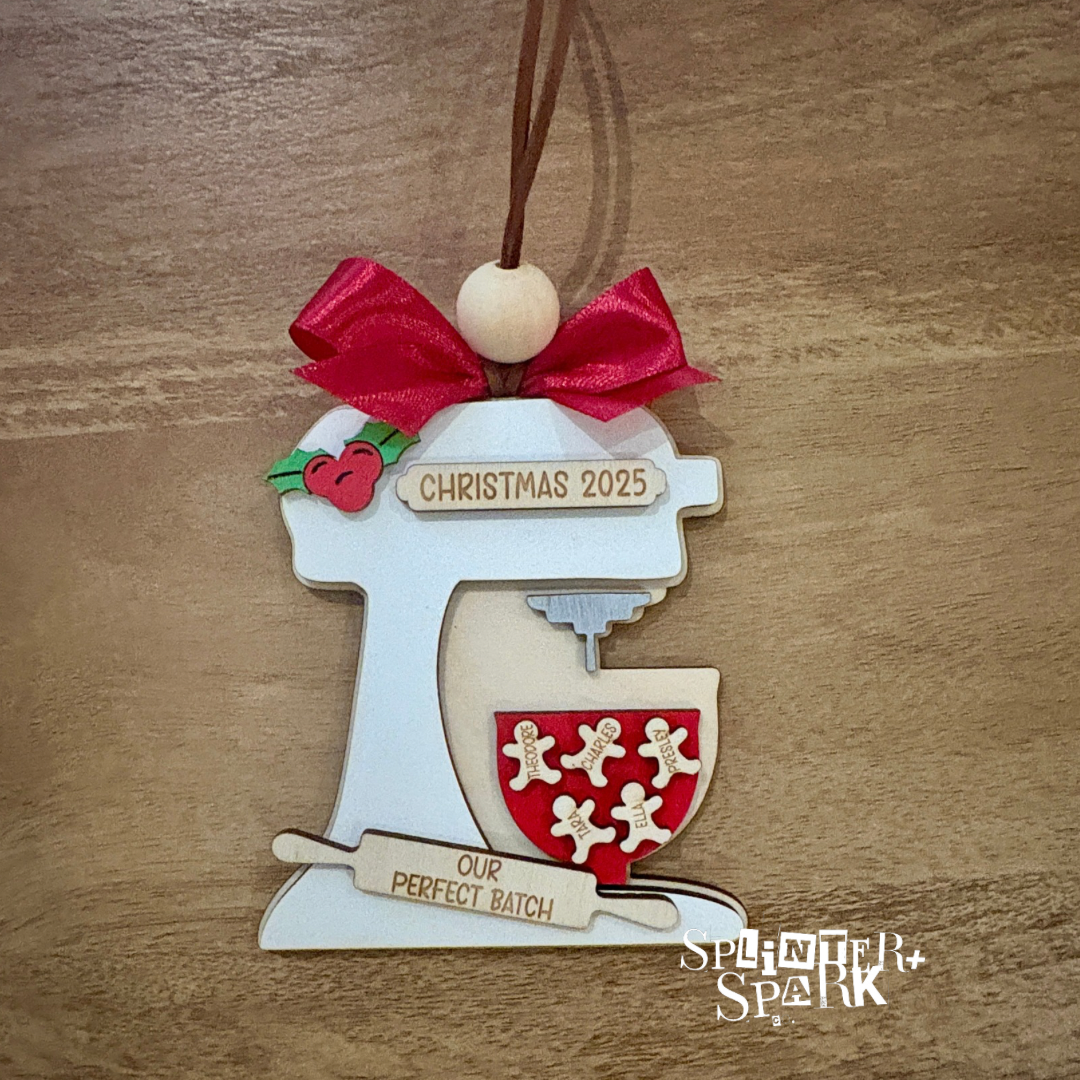 Our Perfect Batch - Personalized Mixer Family Tree Ornament