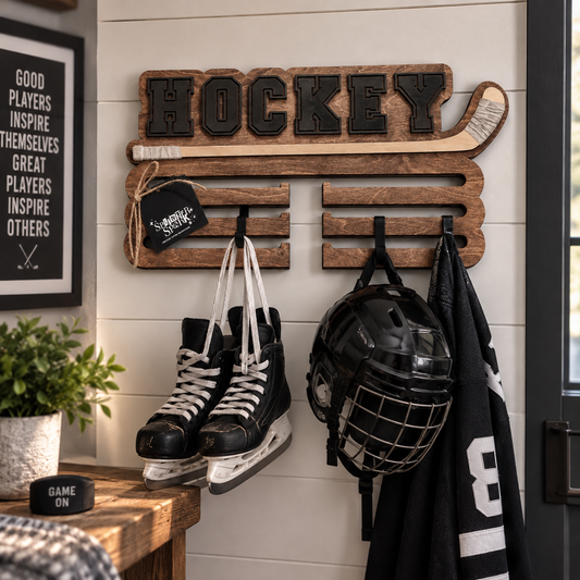 Hockey Metal Display Sign