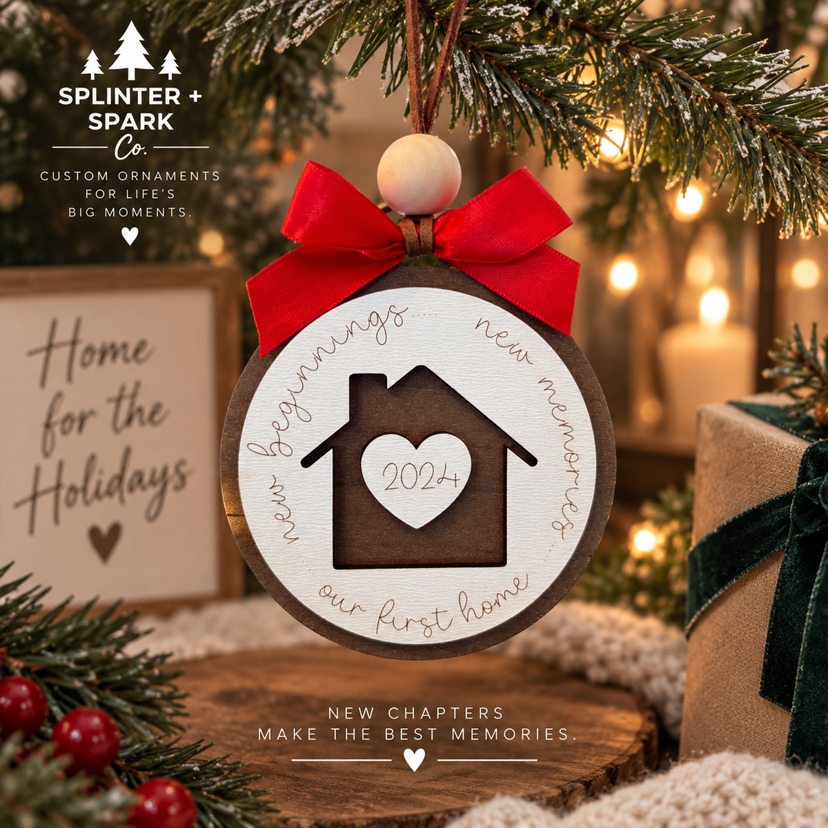 New Beginnings - Personalized First Home Ornament