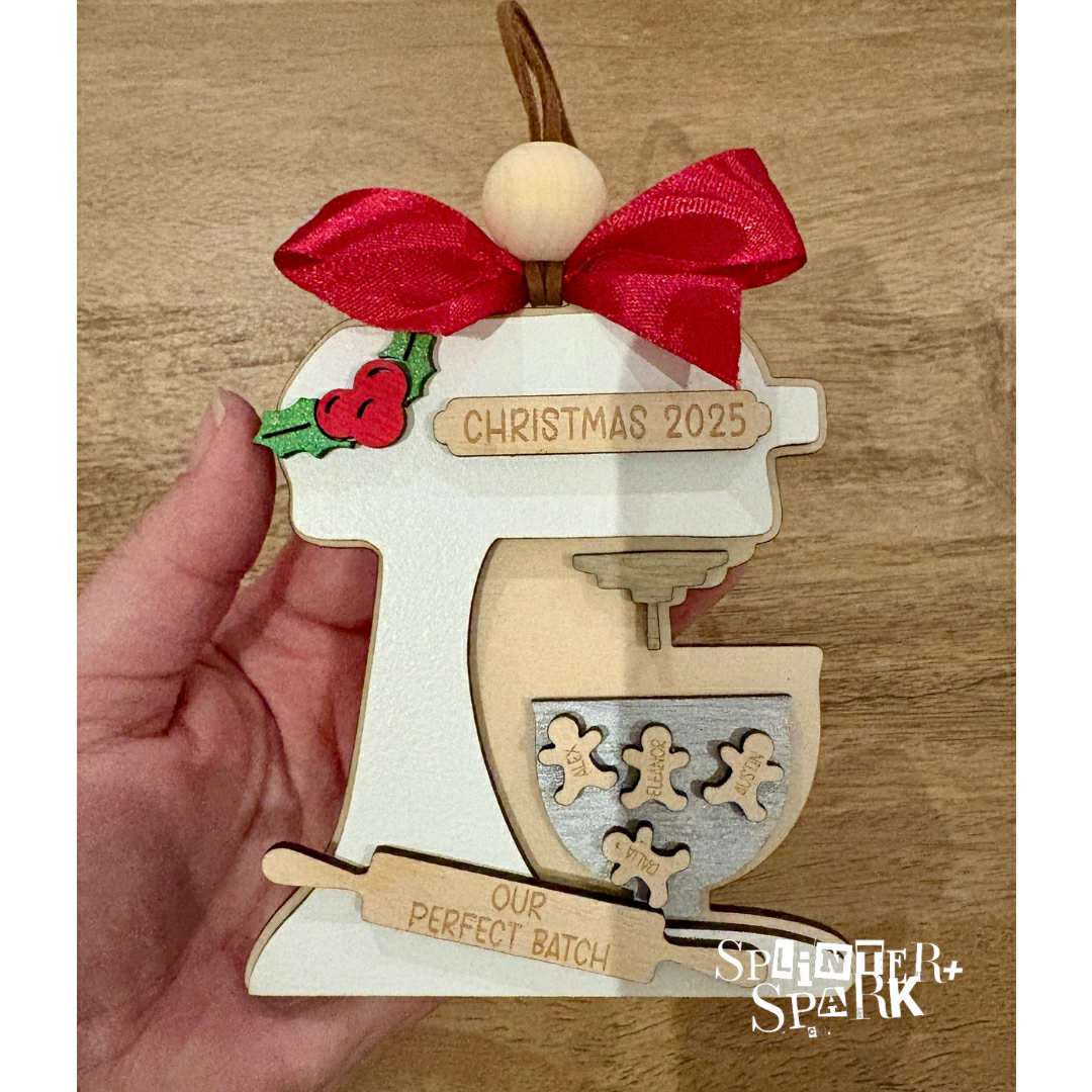 Our Perfect Batch - Personalized Mixer Family Tree Ornament