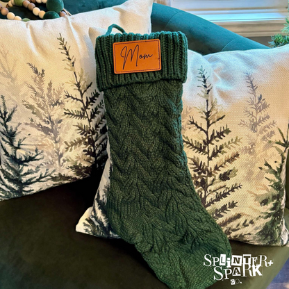 Personalized Knitted Christmas Stocking