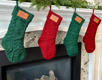 Personalized Knitted Christmas Stocking