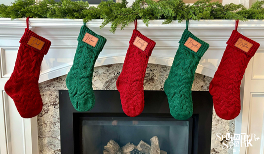 Personalized Knitted Christmas Stocking