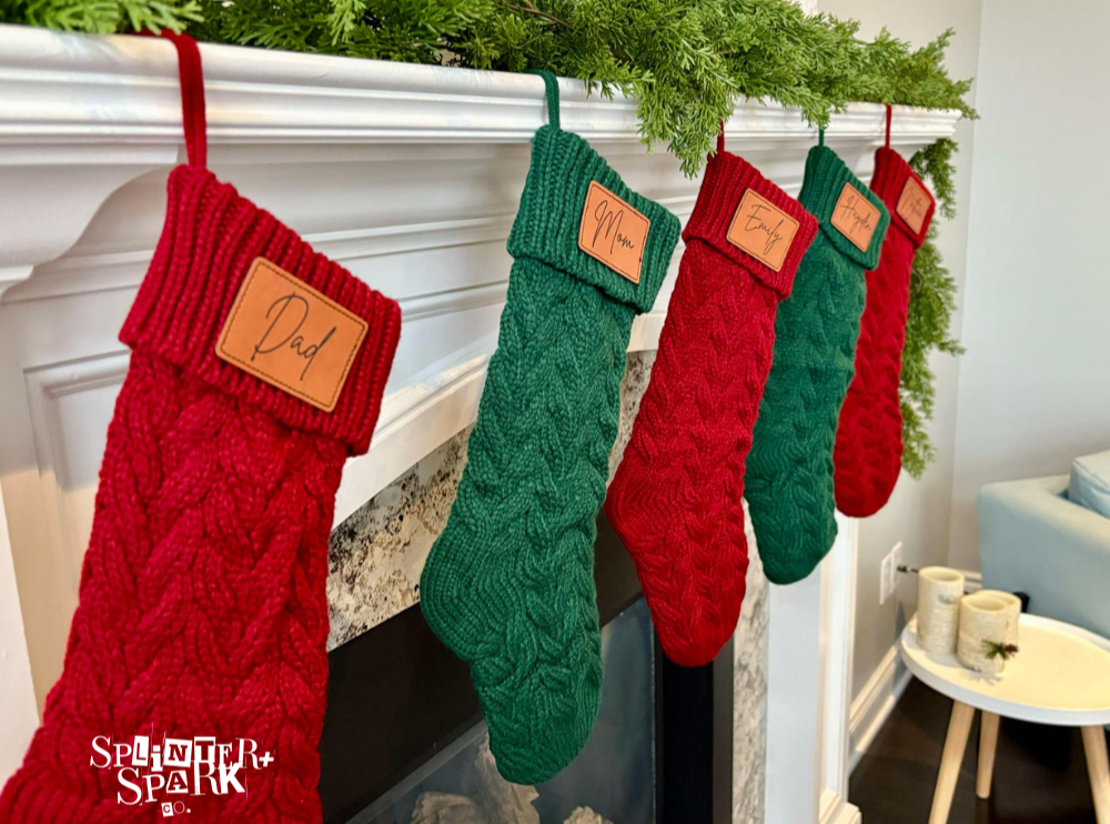 Personalized Knitted Christmas Stocking