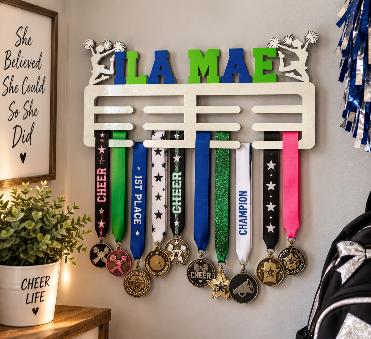 Personalized Metal Display Sign - Any Sport or Hobby