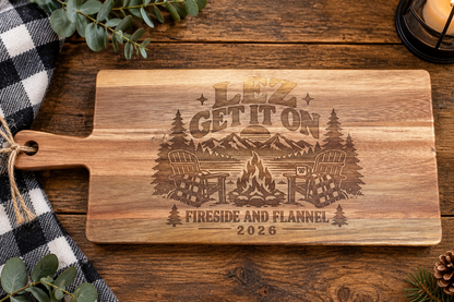 Engraved Acacia Charcuterie Board - Personalized