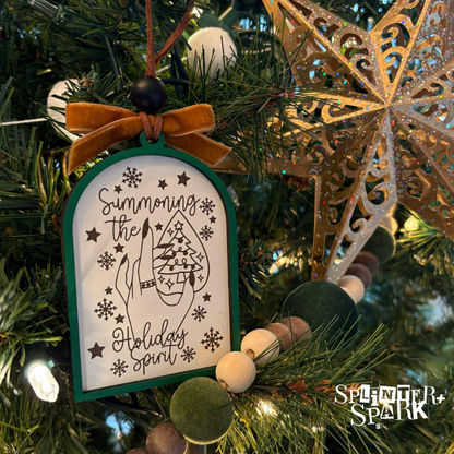 Summoning the Holiday Spirit - Tree Ornament