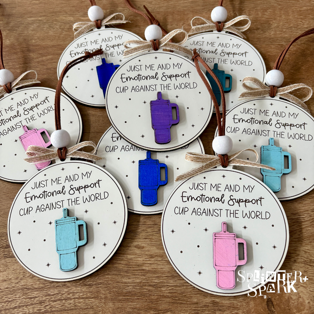 Emotional Support Cup - Tree Ornament