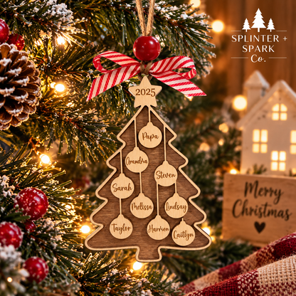 Family Tree - Personalized Ornament