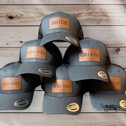 I Do Crew Custom Hats - Wedding Party